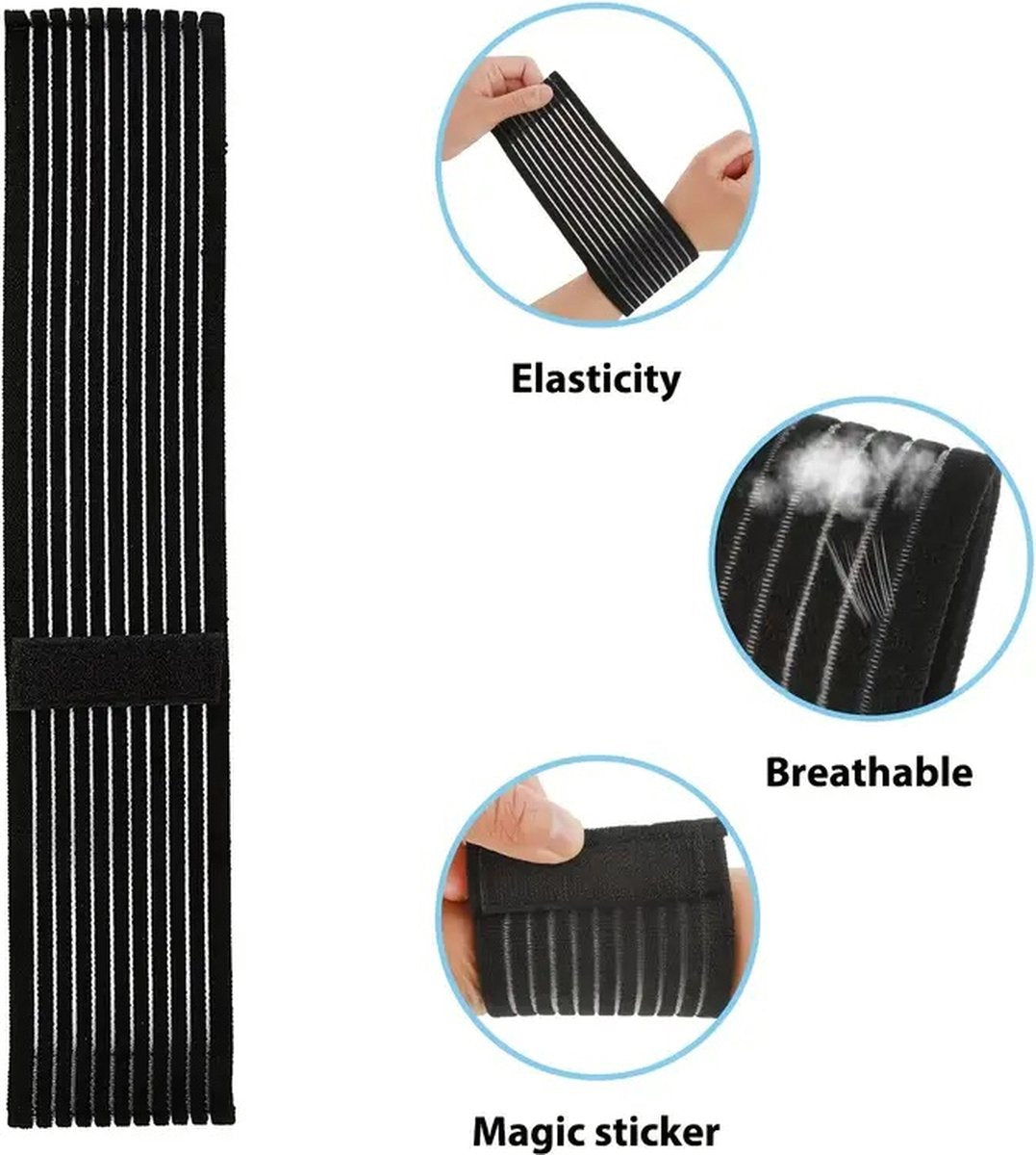 Comfort Wrist Support Wraps (Pair)