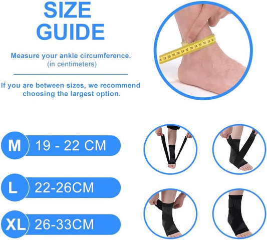Ankle Stability Support Braces (Pair)