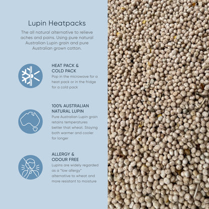 Body Medium Heat Pack- Natural Lupin
