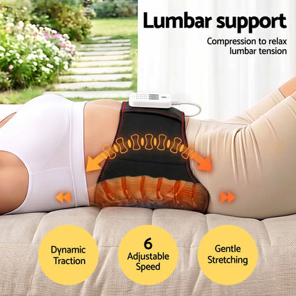 Livemor Back Support Belt with Heat & Air Compression (124cm)