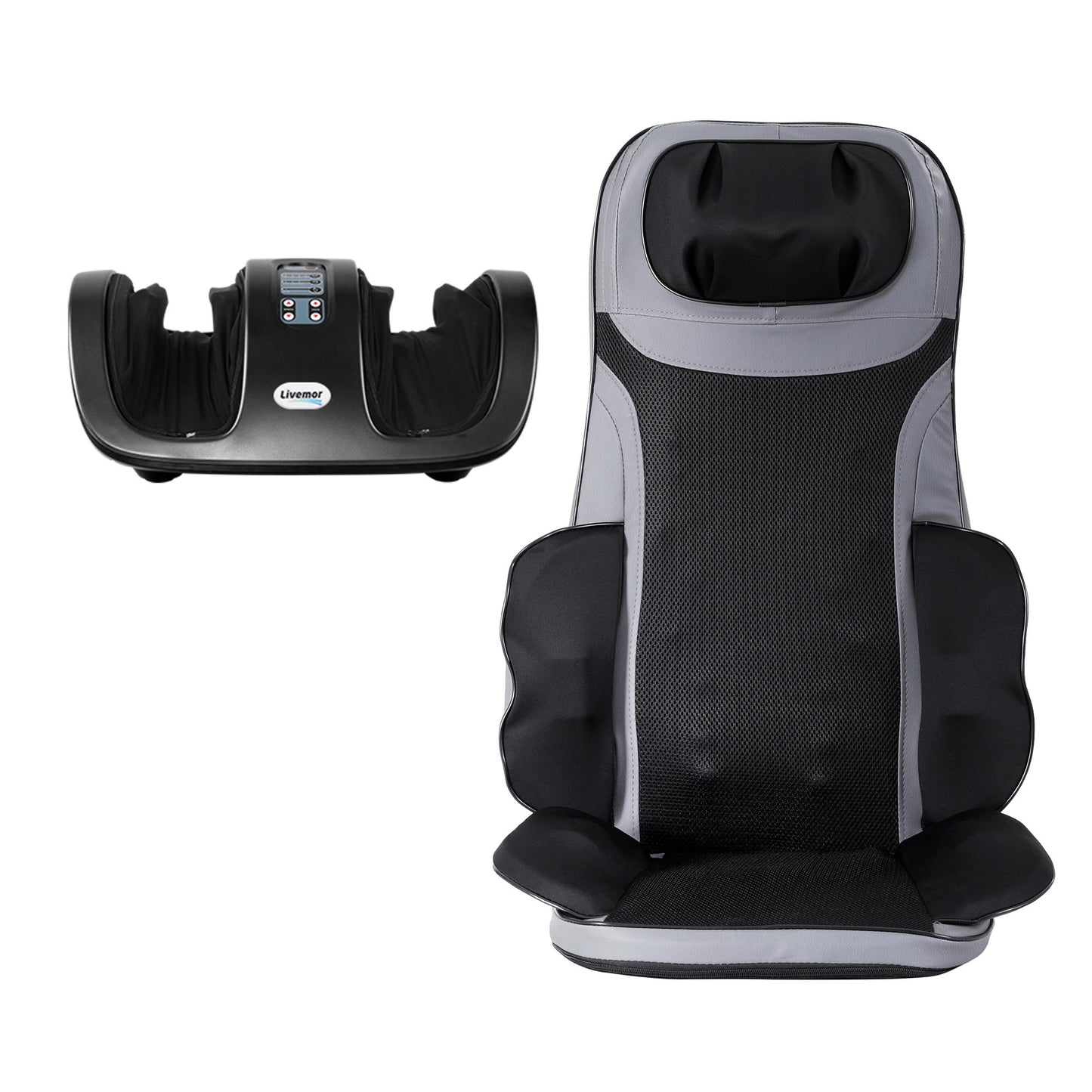 Livemor Heated Back & Foot Massage Bundle