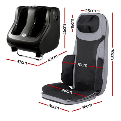 Livemor Heated Back & Foot Massage Bundle
