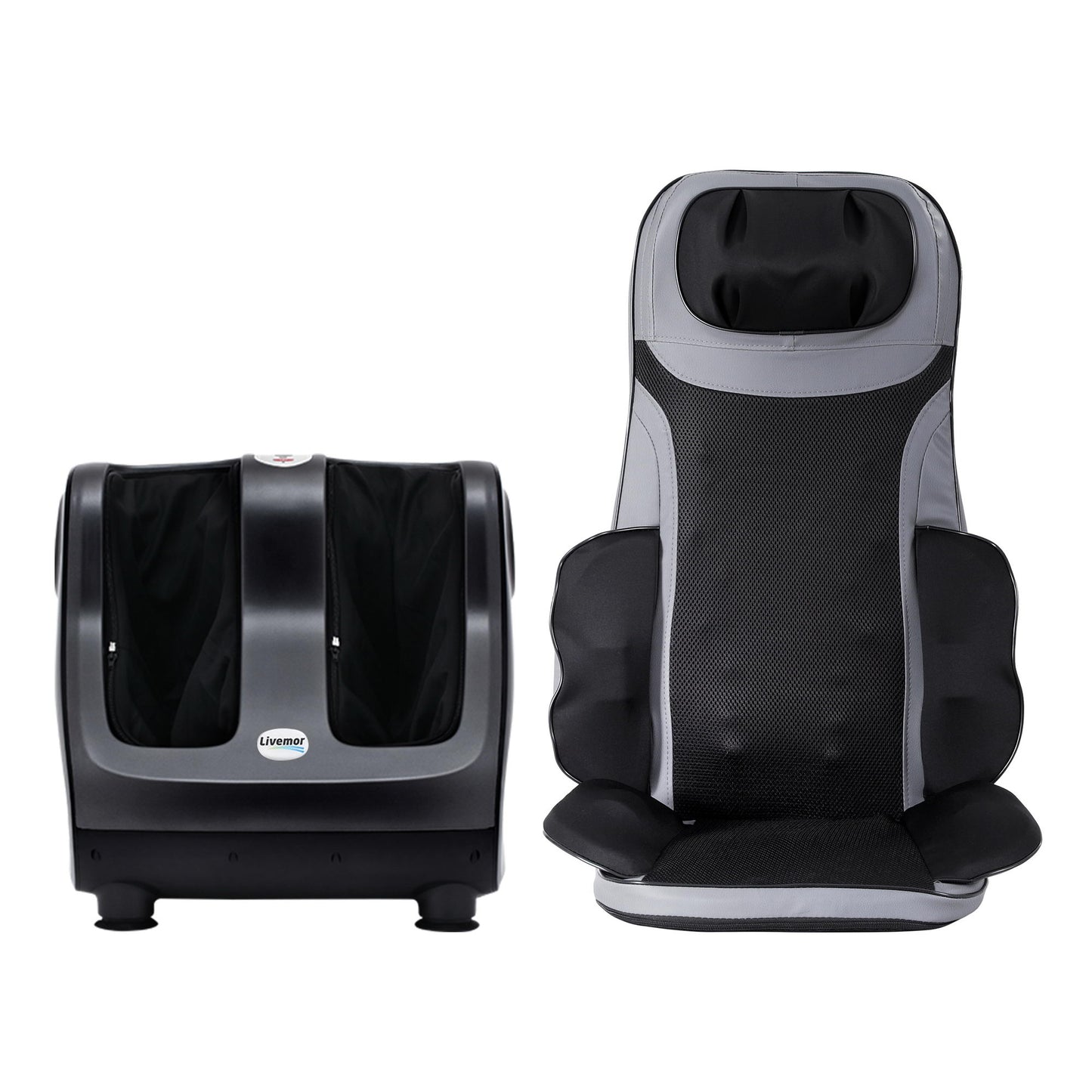 Livemor Heated Back & Foot Massage Bundle