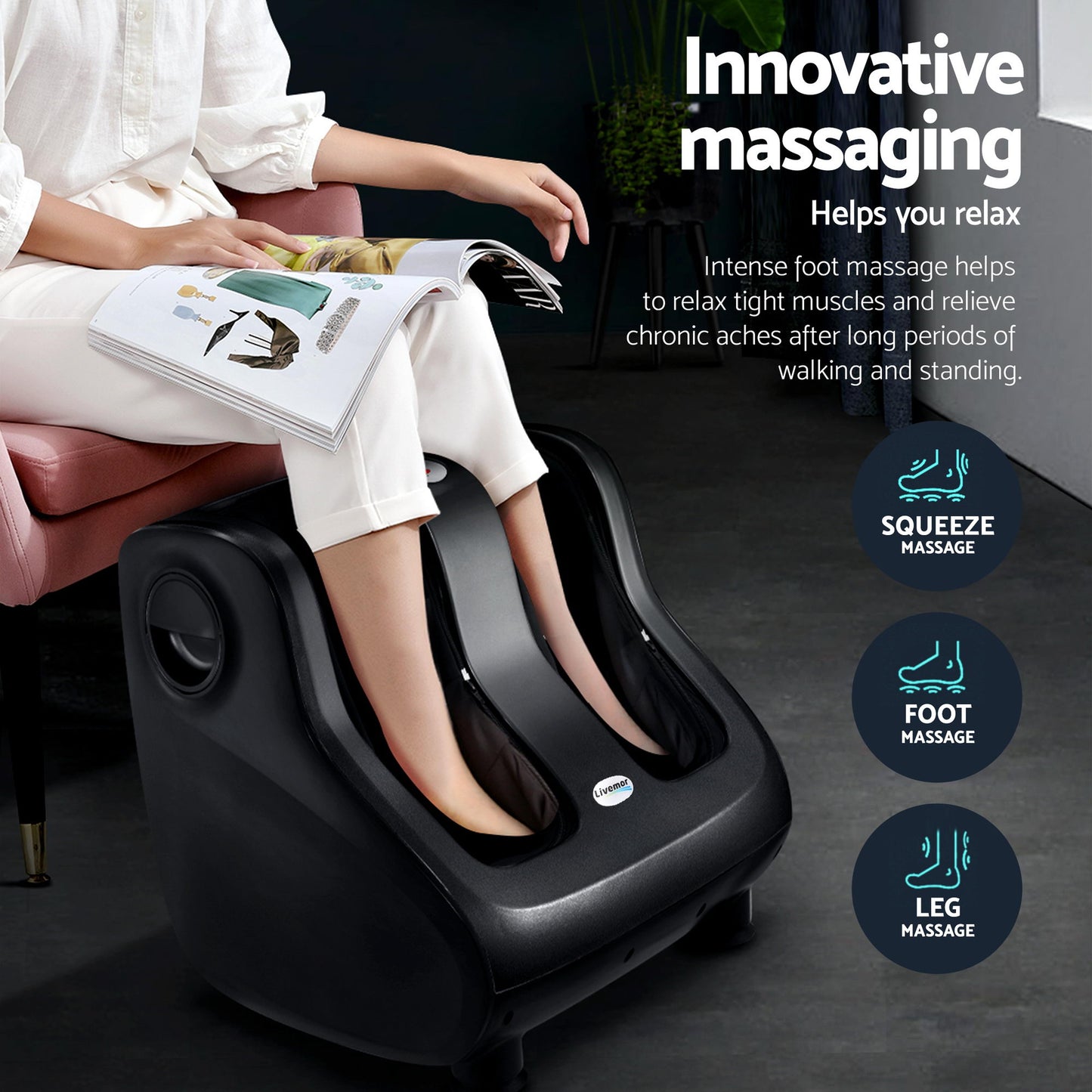 Livemor Heated Back & Foot Massage Bundle
