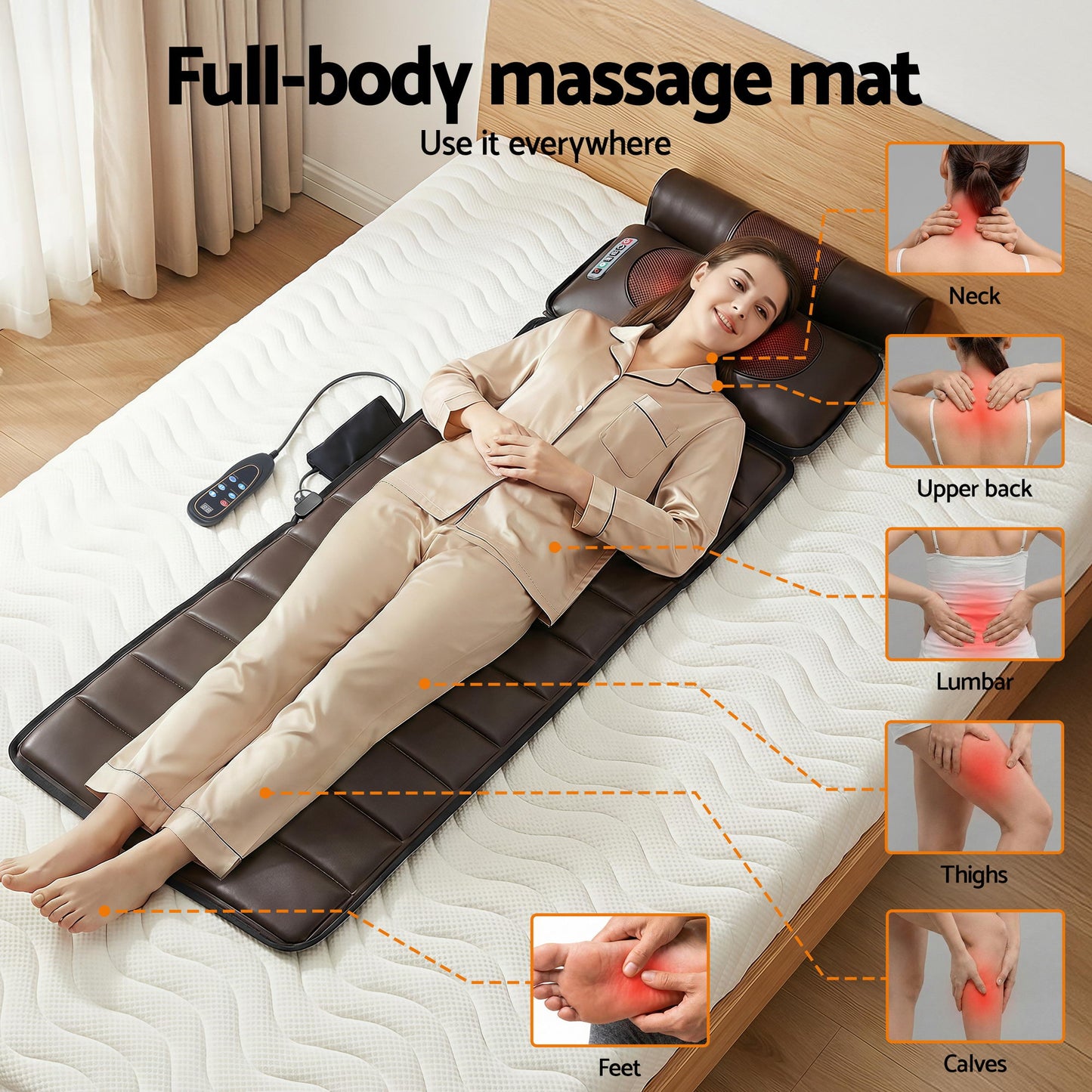 Livemor Heated Massage Mat & Foot Massager
