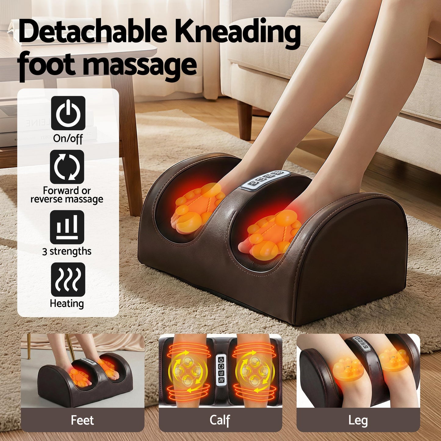Livemor Heated Massage Mat & Foot Massager