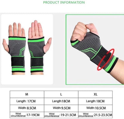 Wrist Brace With Strap | Wrist Support | Wrist Protector | Sports Brace Wrist | Professional Wrist Bandage | Neoprene | 1 Piece | Size XL