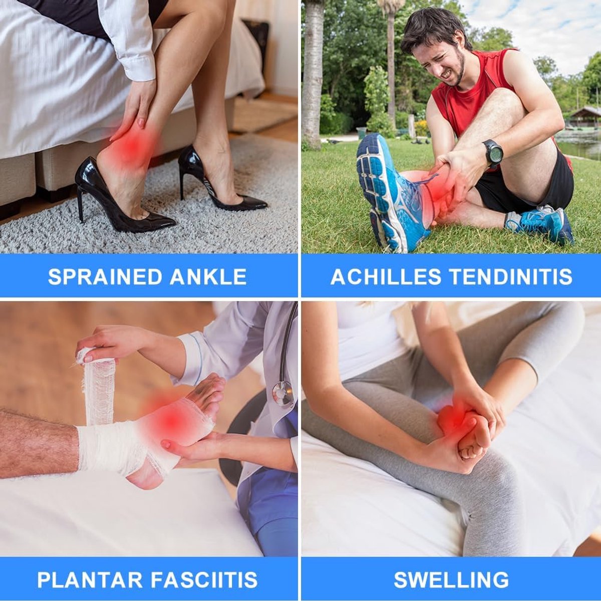 Ankle Stability Support Braces (Pair)