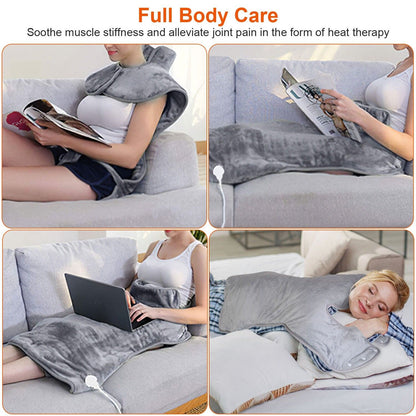 Luxury Heated Comfort Wrap for Neck, Shoulders & Back