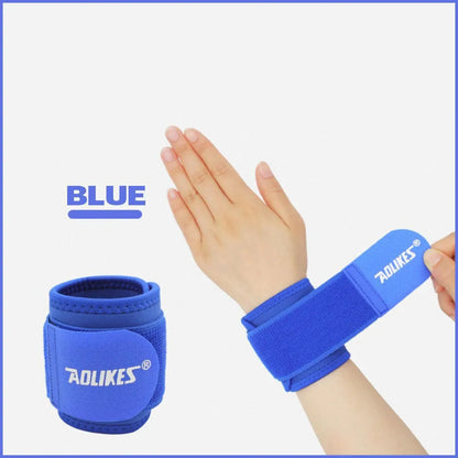 Aolikes Adjustable Sports Gym Wrist Support Brace Wrap Band Wristband Strap Au - Black