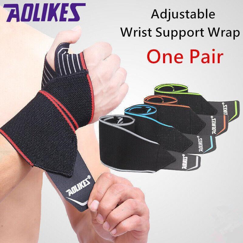 Aolikes Adjustable Wrist Support Wrap (Pair)