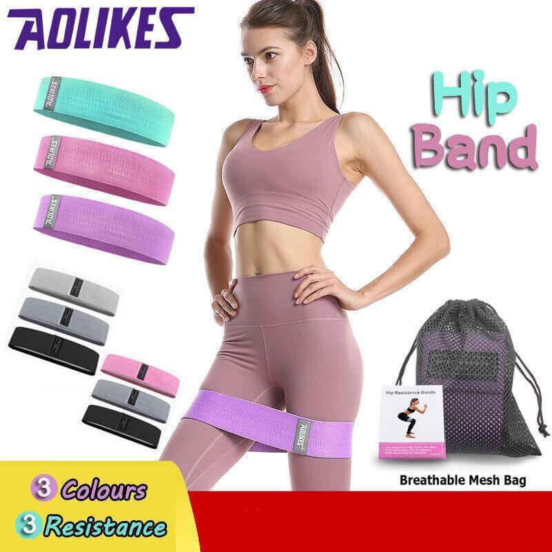Aolikes Loop Resistance Bands - Set of 3 with Bag