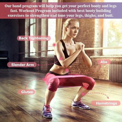 Aolikes Loop Resistance Bands - Set of 3 with Bag