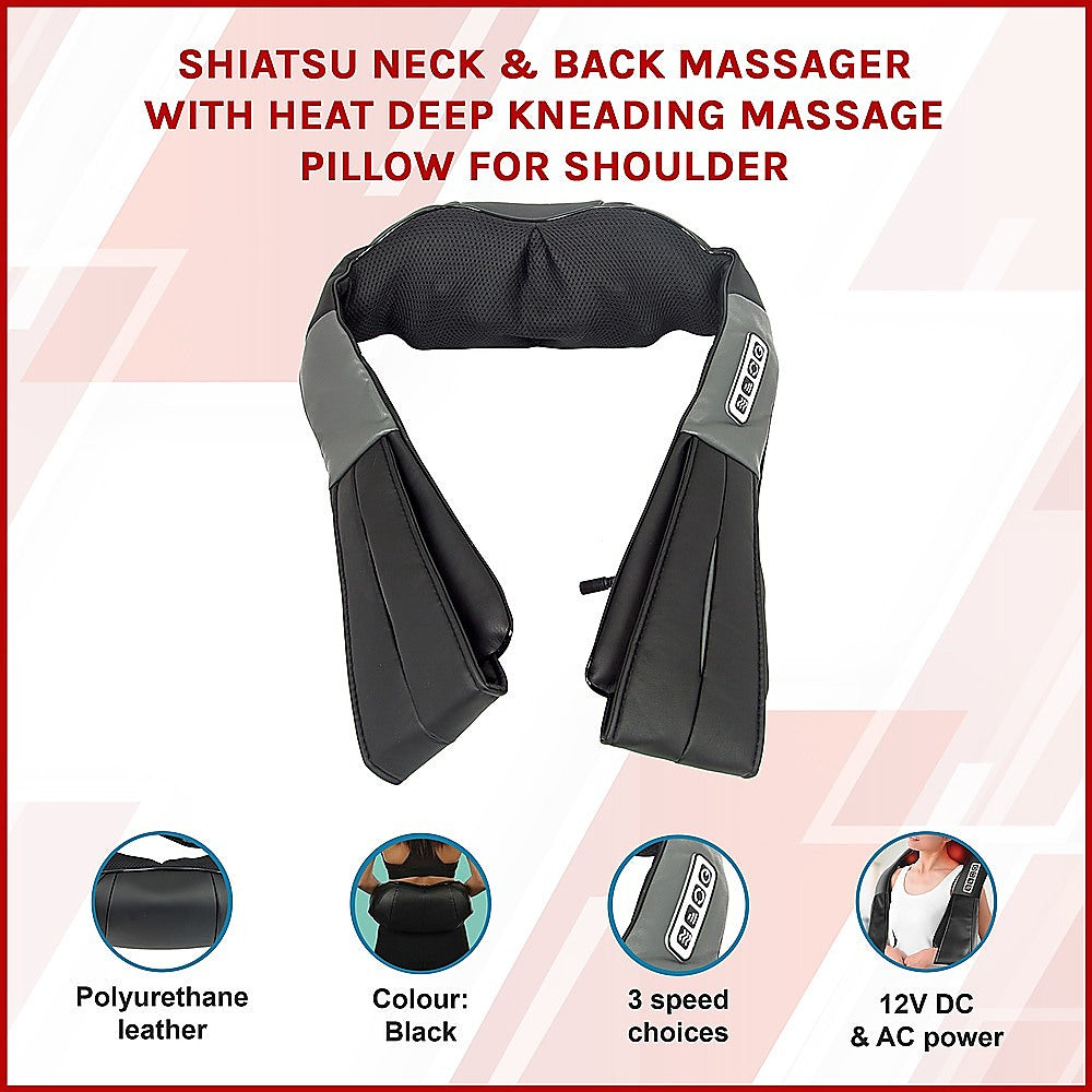 Shiatsu Neck & Back Massager with Heat