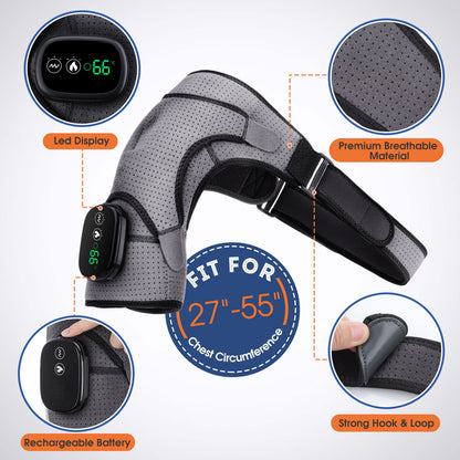 Rechargeable Heated Shoulder Compression Massager