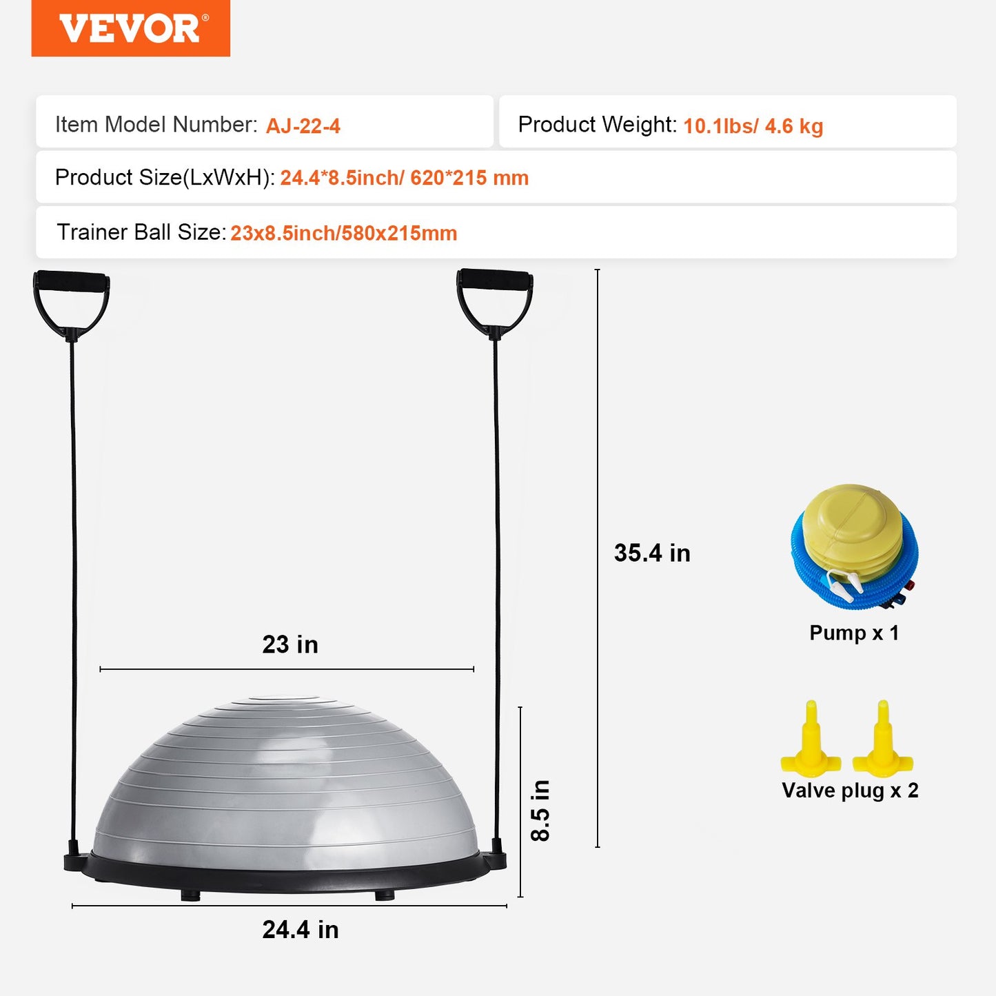 VEVOR Exercise Balance  Half Ball