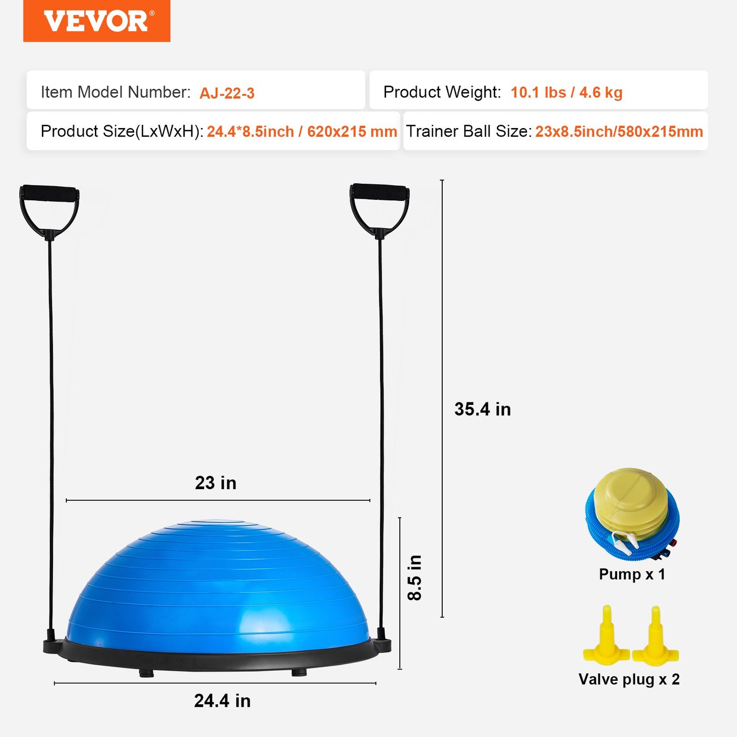VEVOR Exercise Balance  Half Ball